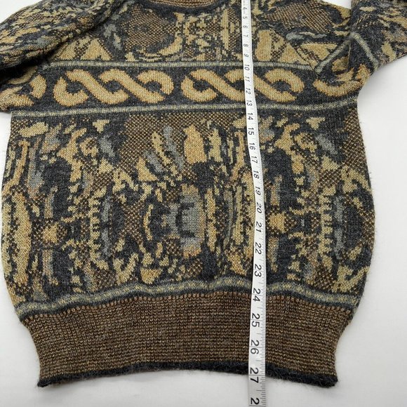 Vintage Partners by Mervyns Mock Neck Abstract Pullover Sweater Size Medium - Picture 6 of 7